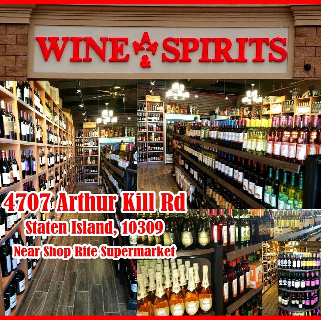 AAA Wine and Spirits | 4707-B Arthur Kill Rd, Staten Island, NY 10309, USA | Phone: (718) 984-2963