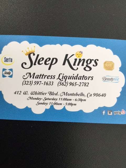 Sleep Kings Mattress Liquidators 2 | 412 W Whittier Blvd, Montebello, CA 90640, USA | Phone: (562) 203-9614