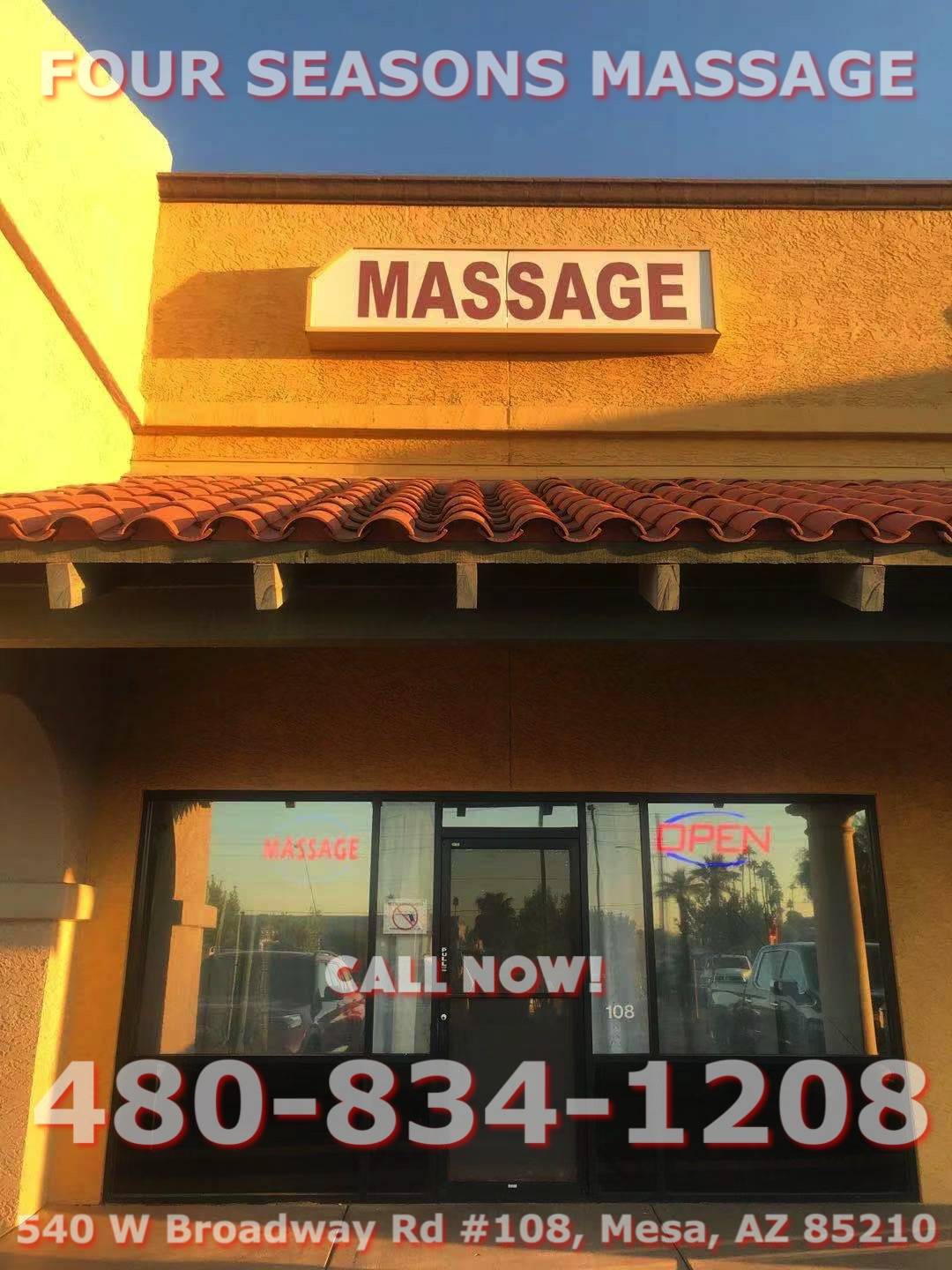 Four Seasons Massage Spa | 540 W Broadway Rd #108, Mesa, AZ 85210, United States | Phone: (480) 834-1208