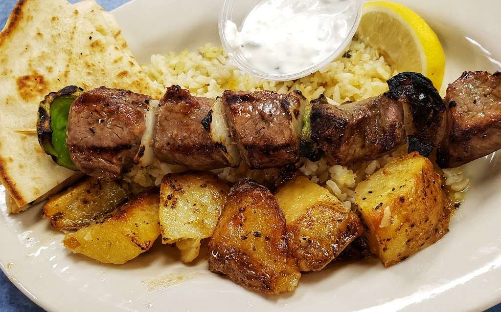 Yannis Gyros and Kebobs | 8027 Harborside Dr, Galveston, TX 77554, USA | Phone: (409) 632-7411