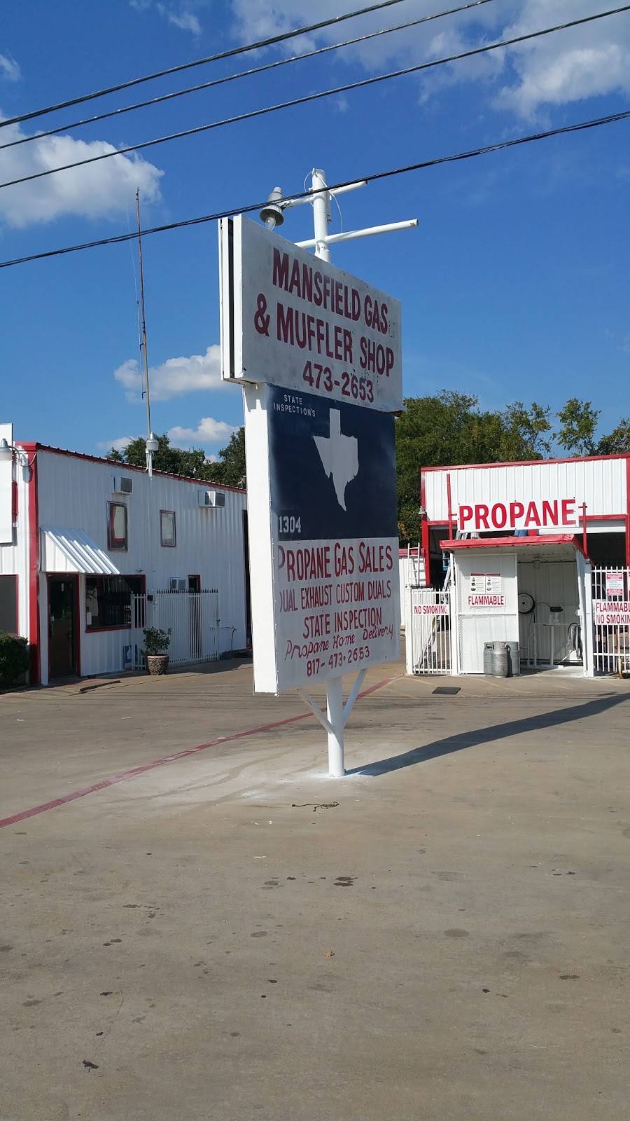 Mansfield Gas & Exhaust | 1304 N Main St, Mansfield, TX 76063, USA | Phone: (817) 473-2653