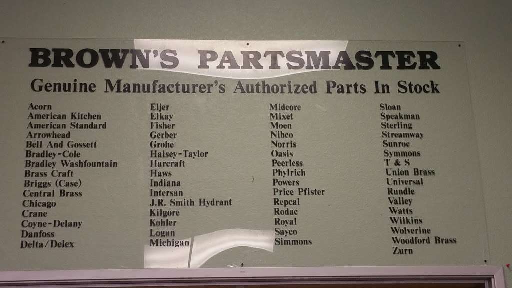 Browns Partsmaster, INC. - Glendale | 7280 N Glen Harbor Blvd #101, Glendale, AZ 85307, USA | Phone: (623) 889-7399