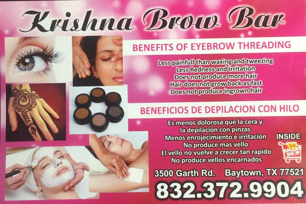 Threading Krishna brow bar | Inside Joev, 3500 Garth Rd, Baytown, TX 77521, USA | Phone: (832) 372-9904