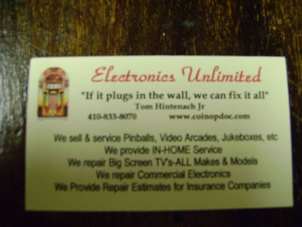 Electronics Unlimited | 3143 Old Westminster Pike, Finksburg, MD 21048, USA | Phone: (410) 833-8070
