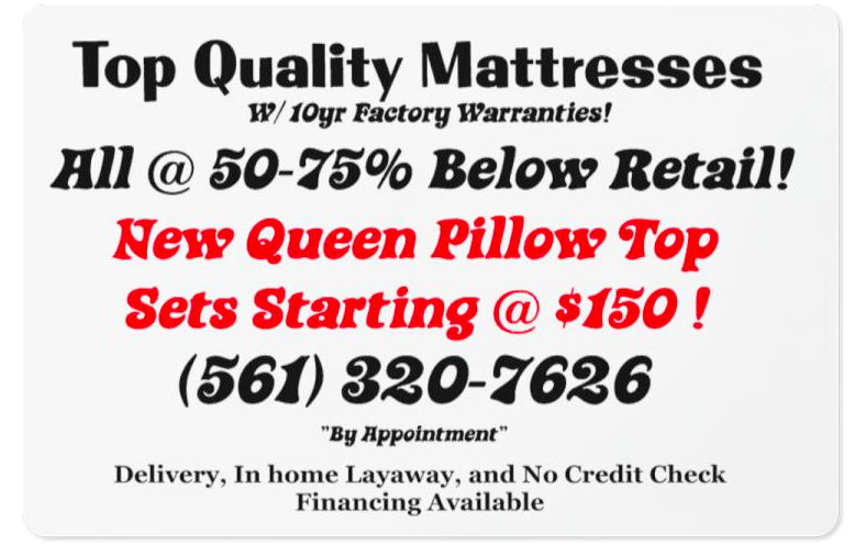 Palm Beach Mattress Sales | 550 Business Park Way #2, Royal Palm Beach, FL 33411, USA | Phone: (561) 320-7626