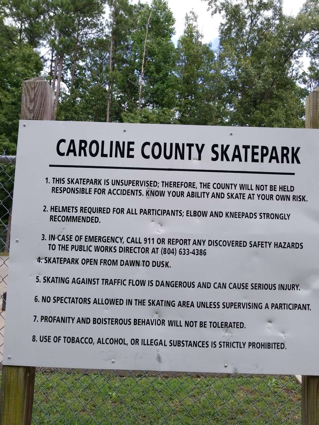 Caroline County Skate Park | County Park Drive, Ruther Glen, VA 22546
