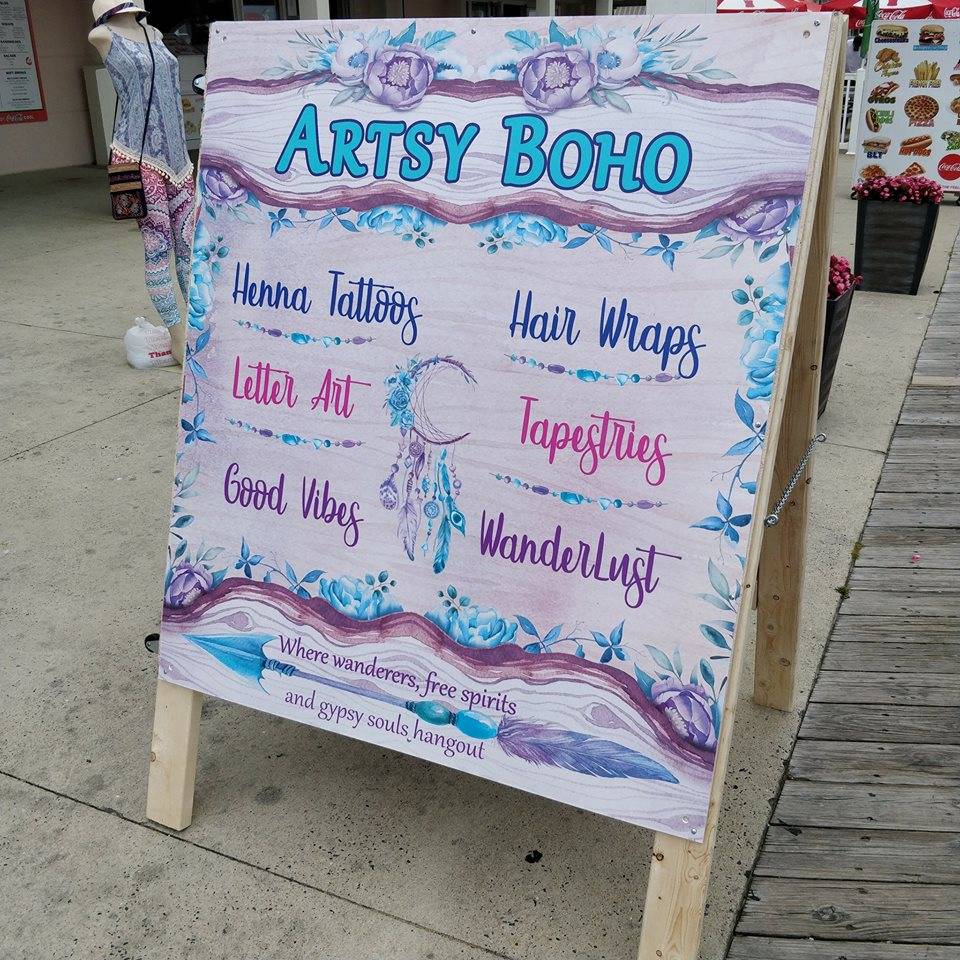 Artsy Boho | 701 N Atlantic Ave #2, Ocean City, MD 21842, USA | Phone: (920) 475-5713