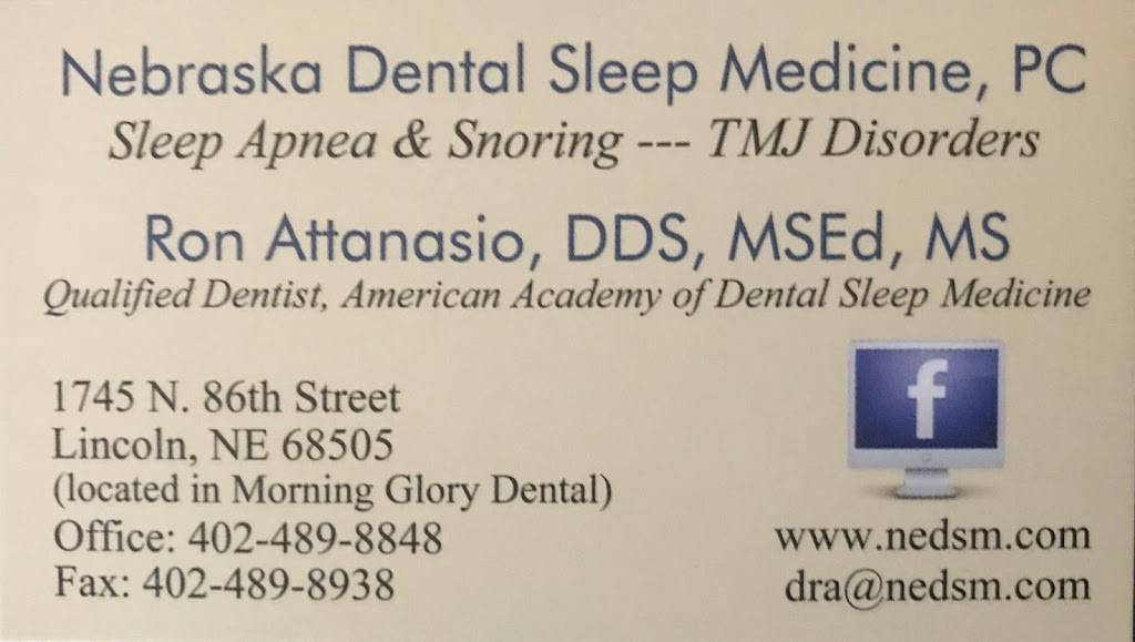 Nebraska Dental Sleep Medicine, PC | 1745 N 86th St, Lincoln, NE 68505, USA | Phone: (402) 489-8848
