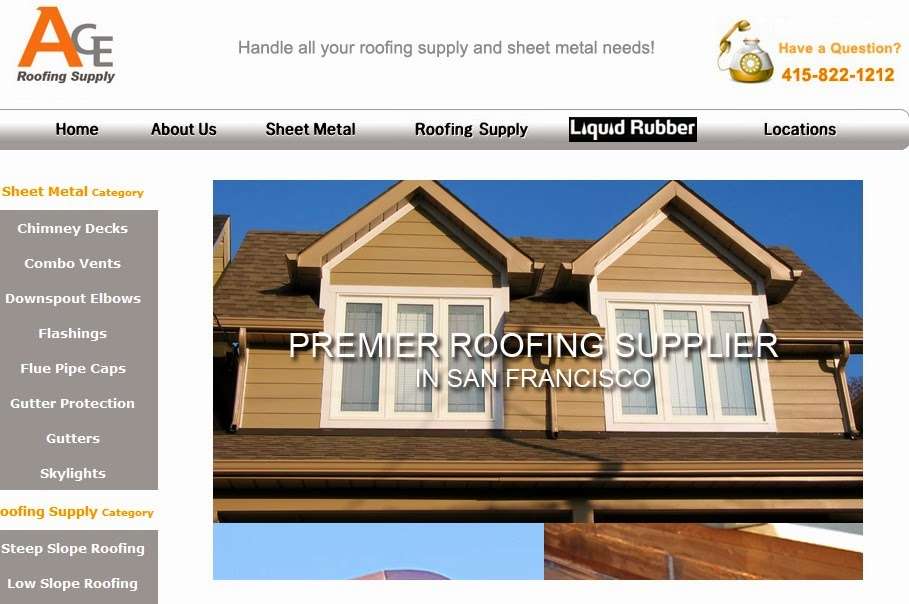 Ace Roofing Supply | 1296 Armstrong Ave, San Francisco, CA 94124, USA | Phone: (415) 822-1212