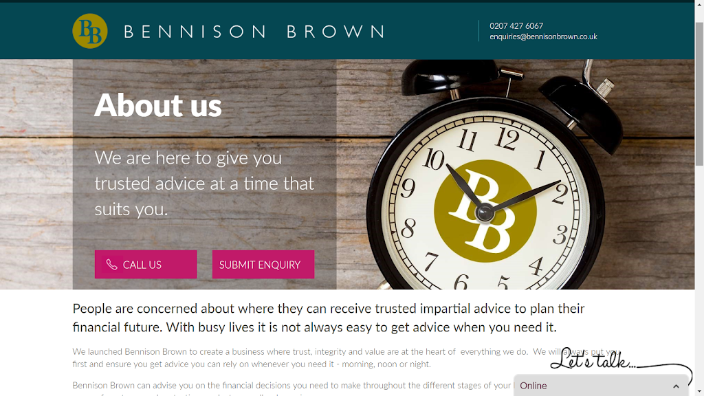 Bennison Brown Mortgages | 149c Manchester Rd, Isle of Dogs, London E14 3DN, UK | Phone: 020 7427 6067