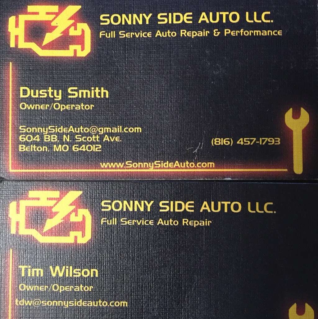 Sonny Side Auto LLC. | 604 N.Scott Ave. Unit BB, Belton, MO 64012, USA | Phone: (816) 457-1793