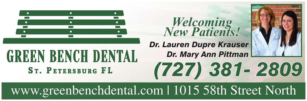 Green Bench Dental | 1015 58th St N, St. Petersburg, FL 33710, USA | Phone: (727) 381-2809