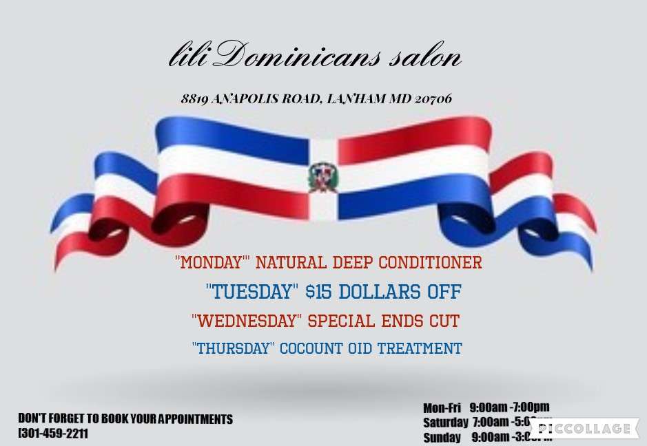 Lili dominican salon | 8819 Annapolis Rd, Lanham, MD 20706, USA | Phone: (301) 459-2211