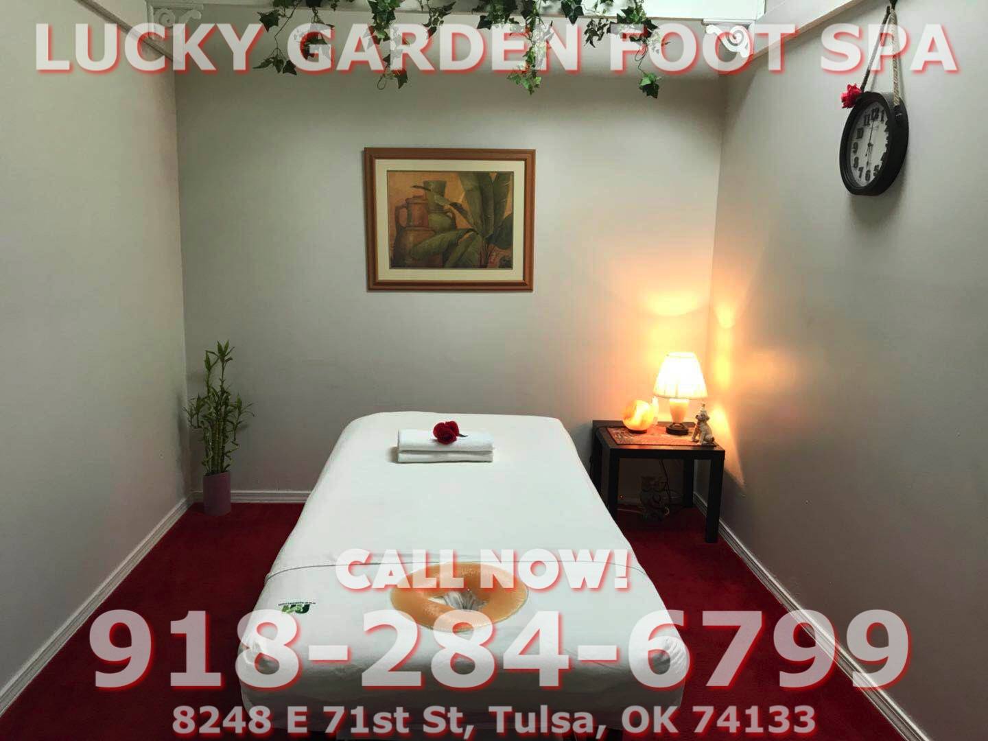 Lucky Garden Foot Spa | 8248 E 71st St, Tulsa, OK 74133, United States | Phone: (918) 284-6799
