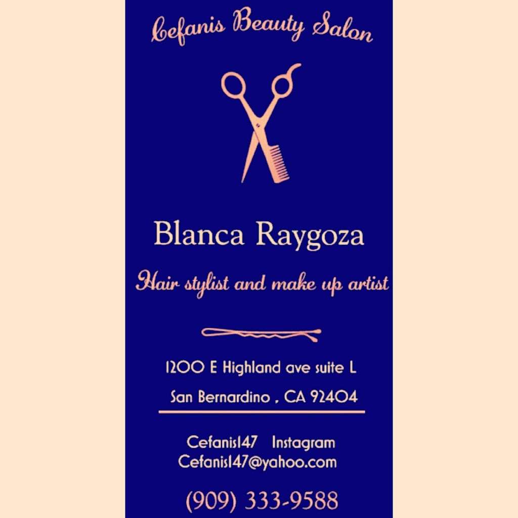 Cefanis Beauty Salon | 1200 E Highland Ave # L, San Bernardino, CA 92404, USA | Phone: (909) 333-9588