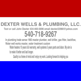 DEXTER WELLS & PLUMBING, LLC | 14332 Rixeyville Rd, Culpeper, VA 22701, USA | Phone: (540) 718-9267