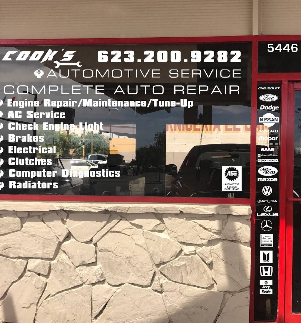 Cooks Automotive Service | 5033 W Glenn Dr, Glendale, AZ 85301 | Phone: (623) 200-9282