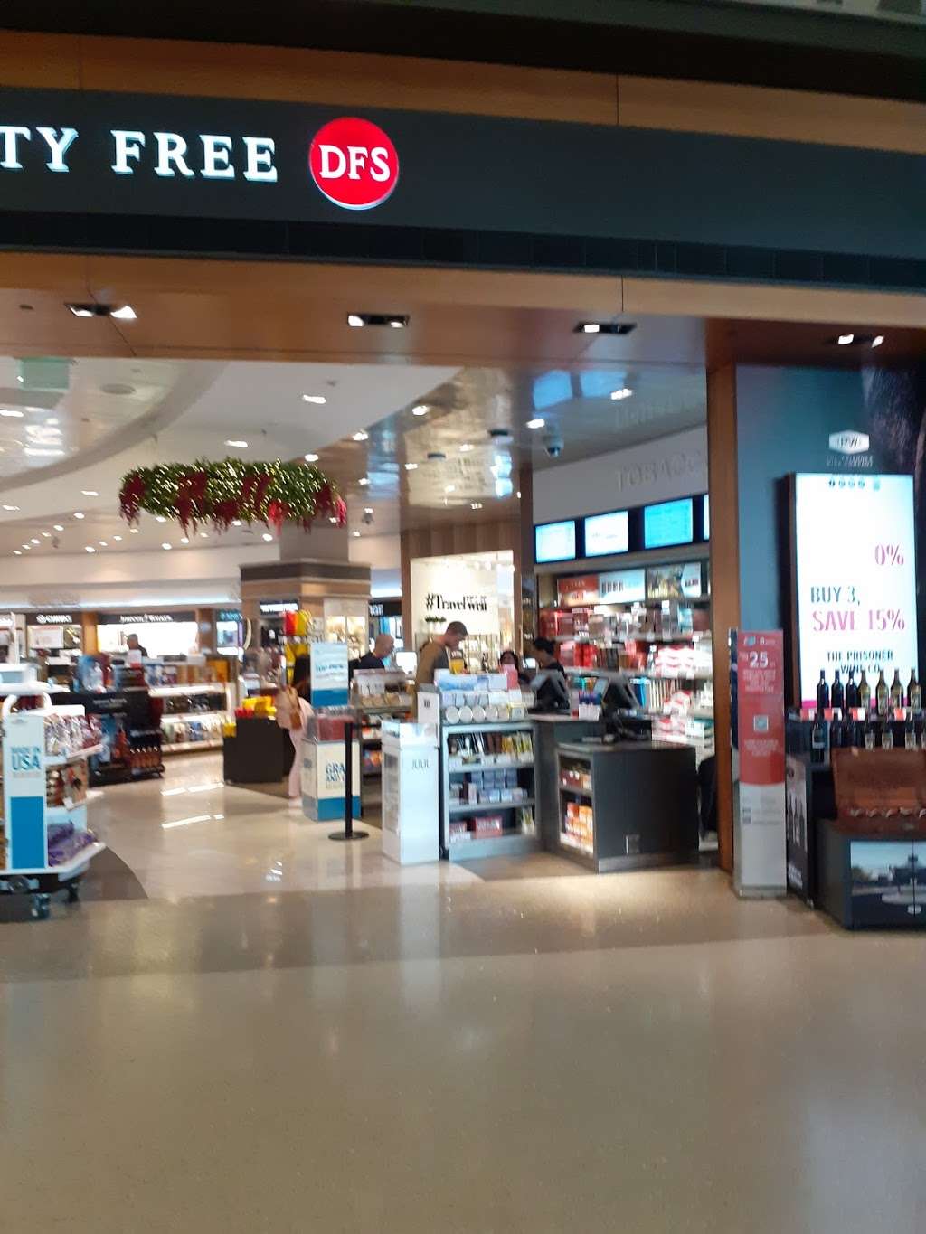 The DFS Duty Free store in Los Angeles International Airport (LAX