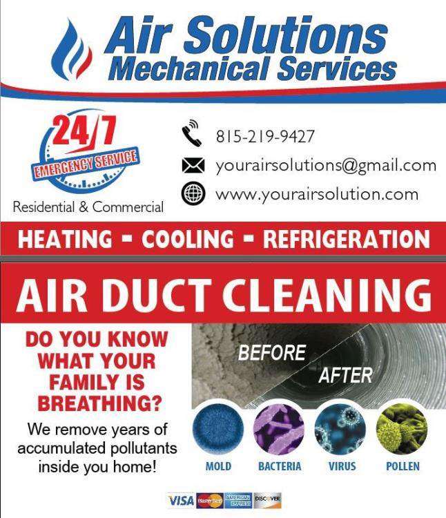 Air Solutions Mechanical Services, Inc. | 1 Turnberry Ct, Lake in the Hills, IL 60156 | Phone: (815) 219-9427