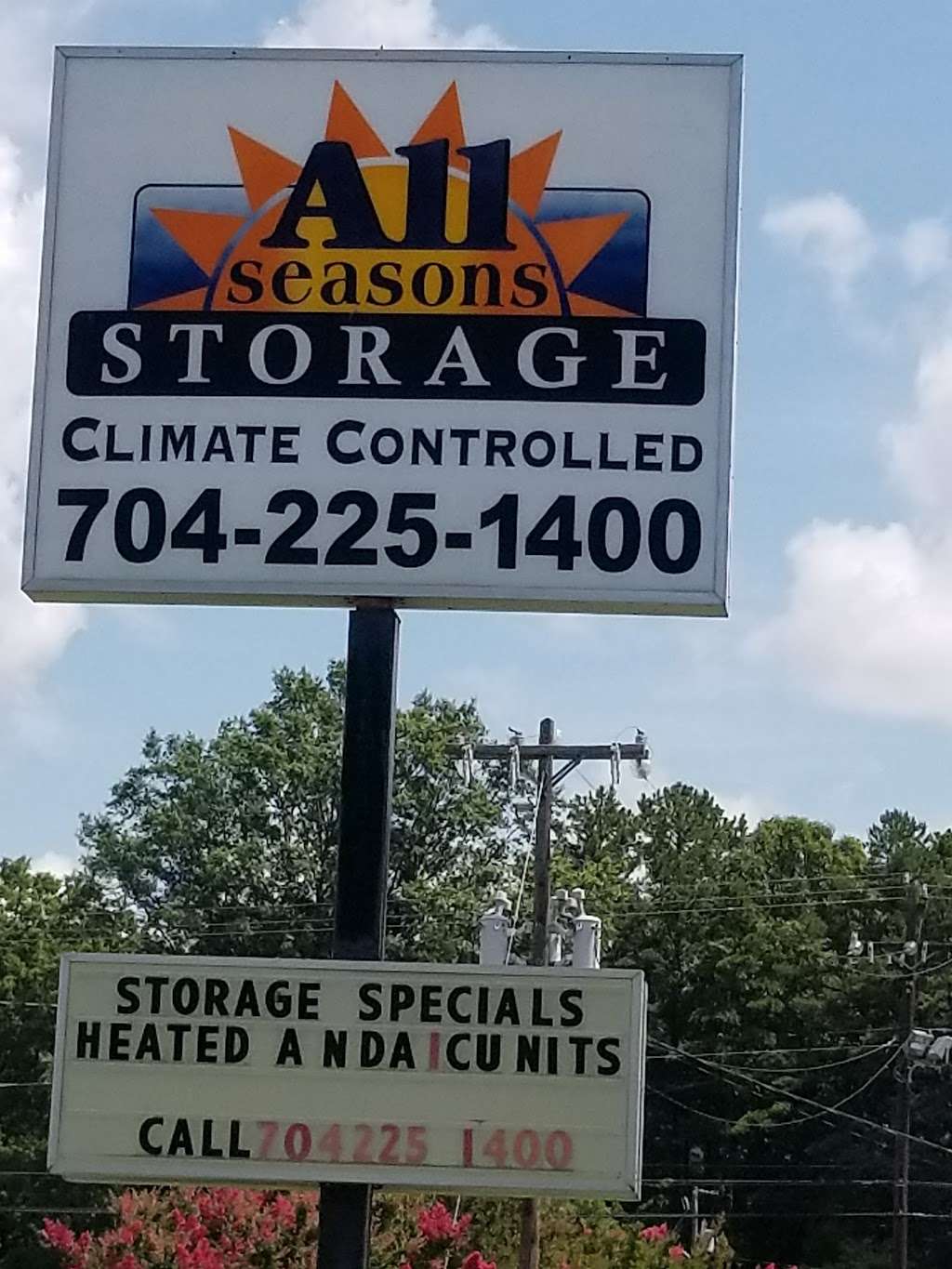 All Seasons Self Storage | 2608 Hayes Rd, Monroe, NC 28110 | Phone: (704) 225-1400