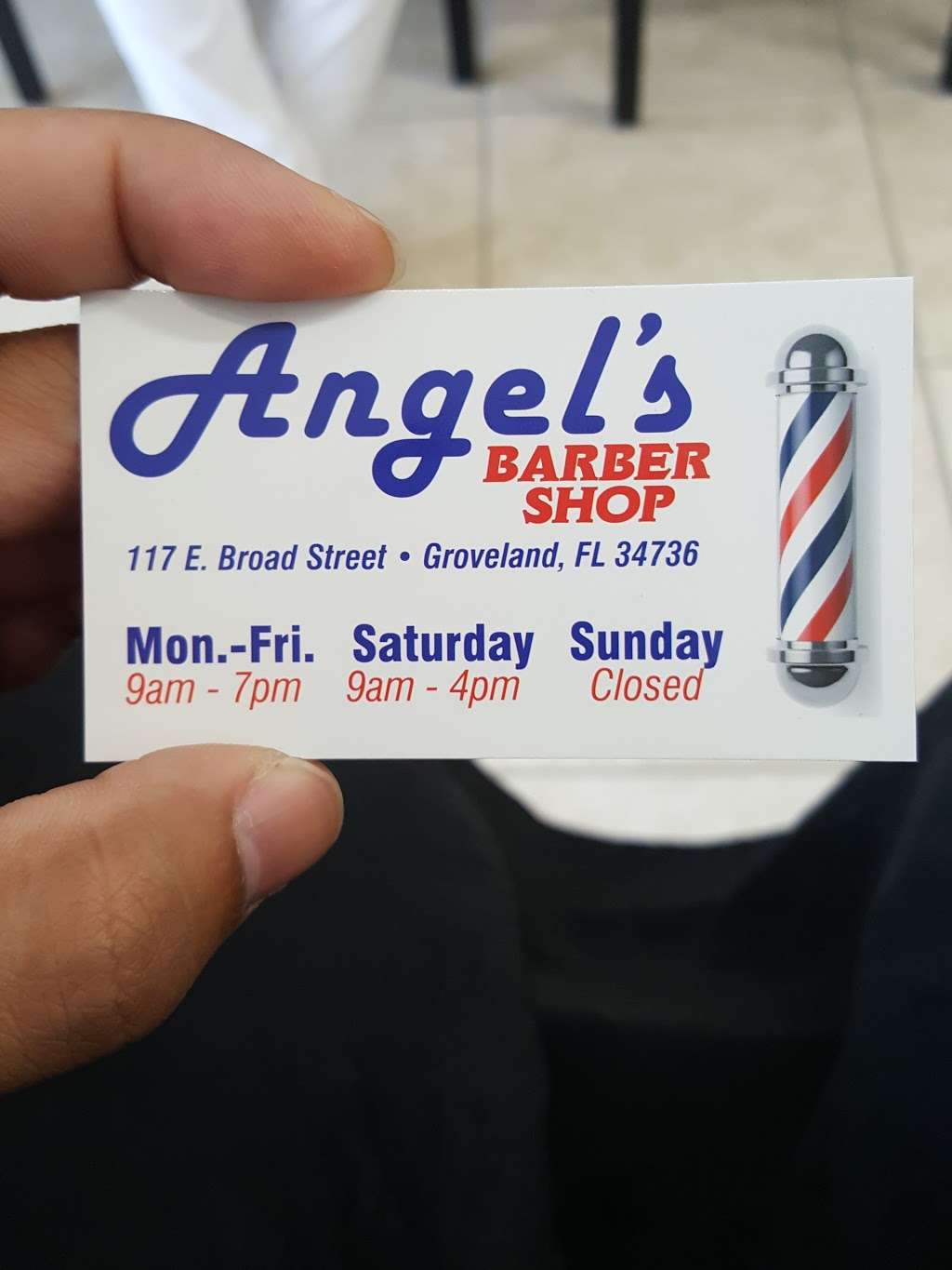 Angels Barber Shop | 117 E Broad St, Groveland, FL 34736, USA | Phone: (407) 285-5200