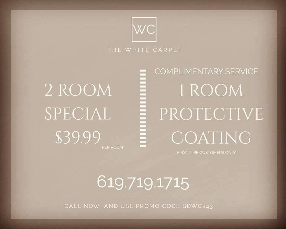 The White Carpet | 4631 Dakota Dr Unit 1, San Diego, CA 92117, USA | Phone: (619) 719-1715