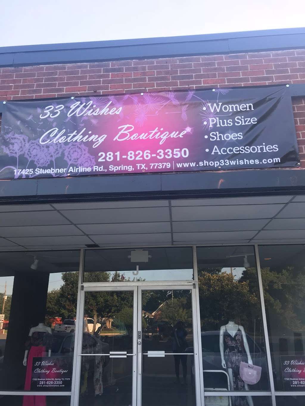 33 Wishes Clothing Boutique | 17425 Stuebner Airline Rd j, Spring, TX 77379, USA | Phone: (281) 826-3350