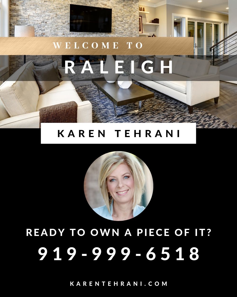 Karen Tehrani | Realtor | Keller Williams Preferred | 7751 Brier Creek Pkwy, Raleigh, NC 27617, USA | Phone: (919) 999-6518