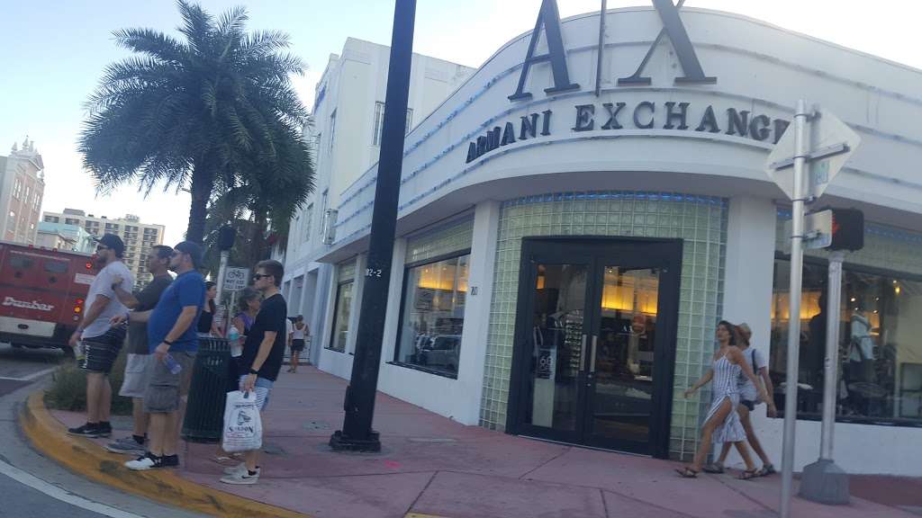 A | X Armani Exchange | 760 Collins Ave, Miami Beach, FL 33139, USA | Phone: (305) 531-5900