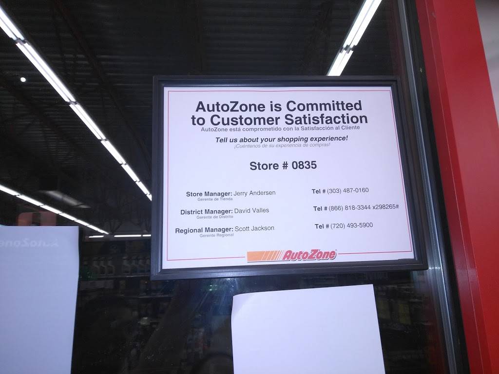 AutoZone Auto Parts | 901 W 84th Ave, Denver, CO 80260, USA | Phone: (303) 487-0160