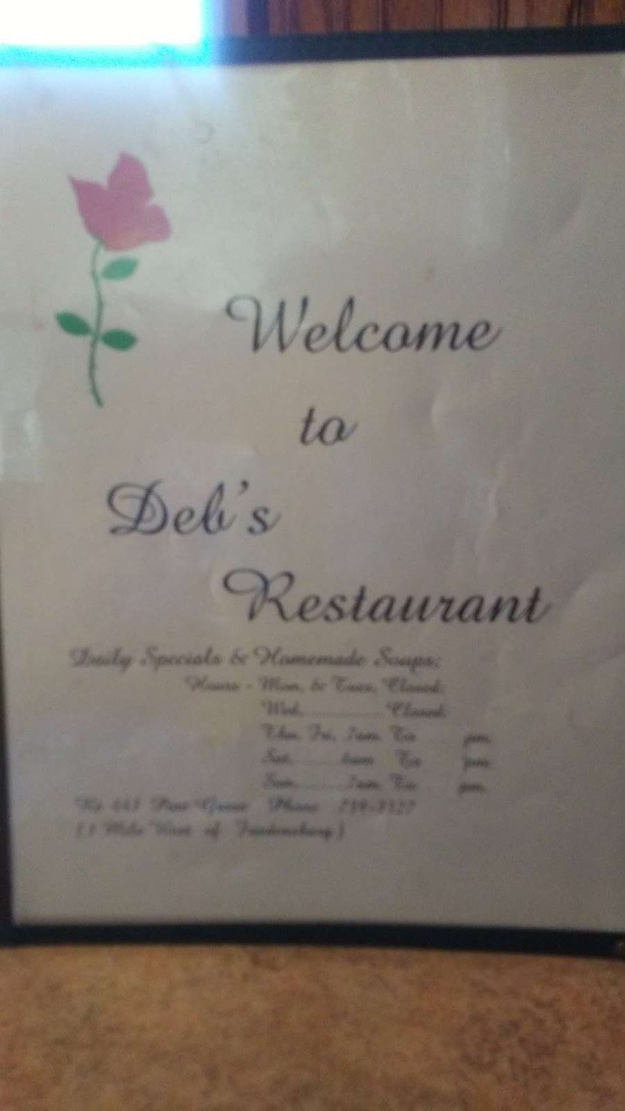 Debs Restaurant | 1098 Long Run Rd, Pine Grove, PA 17963 | Phone: (570) 739-3327