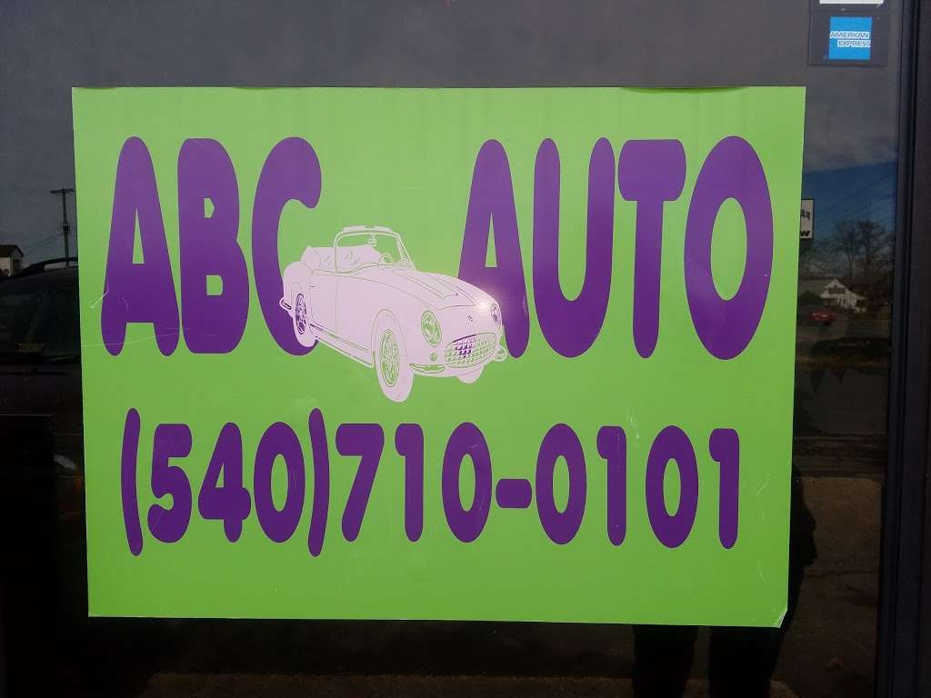 ABC Auto | 8613 Jefferson Davis Hwy, Fredericksburg, VA 22407, USA | Phone: (540) 710-0101