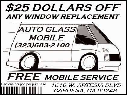 Auto Glass Mobile | 1610 Artesia Blvd #14, Gardena, CA 90248, USA | Phone: (323) 683-2100