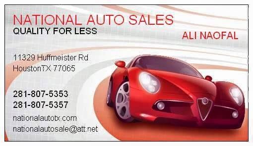 National Auto Sales | 11329 Huffmeister Rd, Houston, TX 77065, USA | Phone: (281) 807-5353