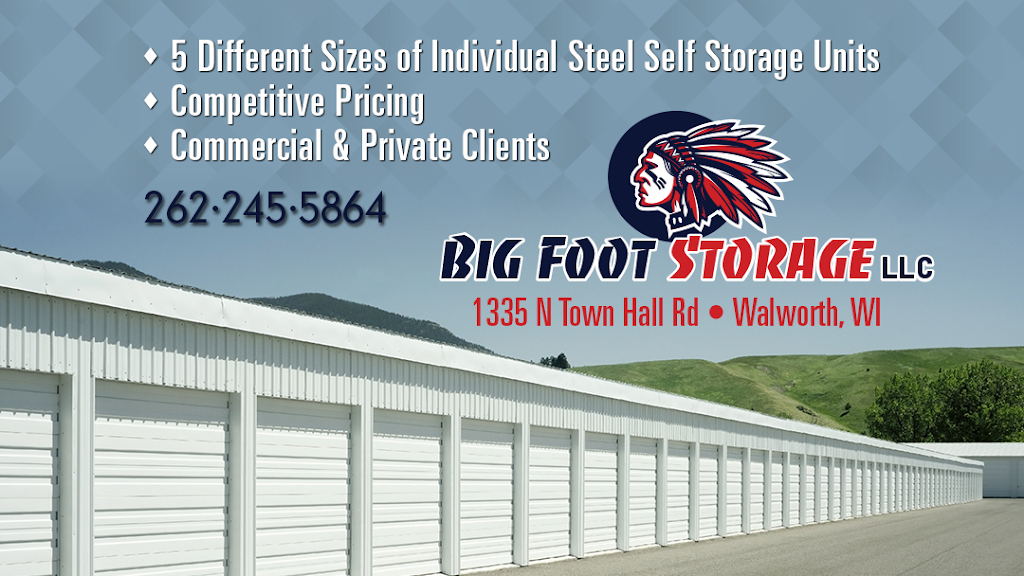 Big Foot Storage LLC | 1335 N Town Hall Rd, Walworth, WI 53184, USA | Phone: (262) 245-5864