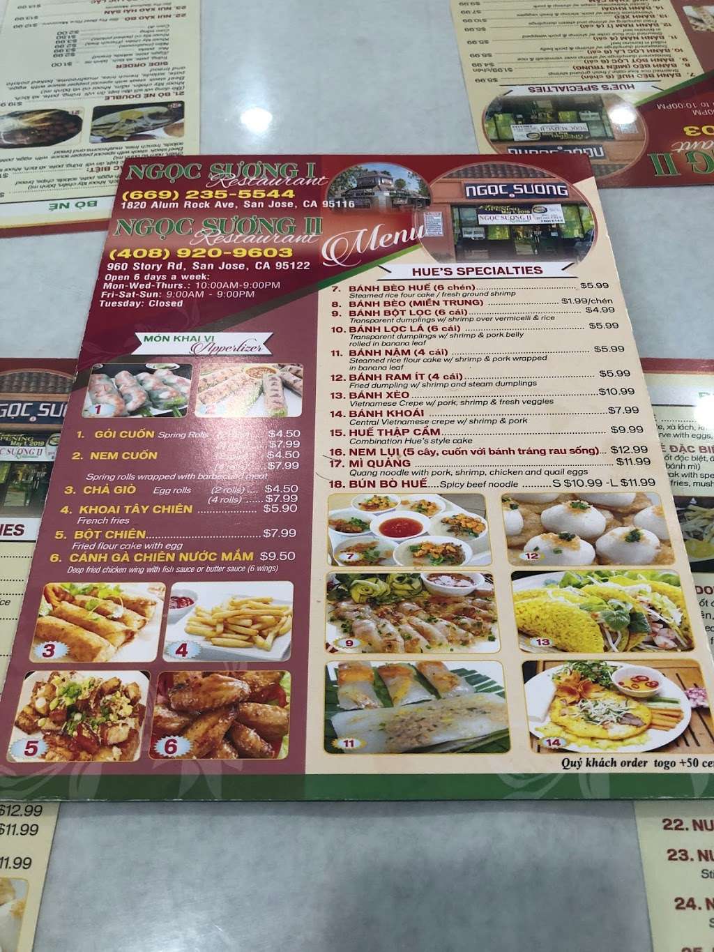 Ngoc Suong 2 Restaurant | 960 Story Rd, San Jose, CA 95122, USA | Phone: (408) 920-9603