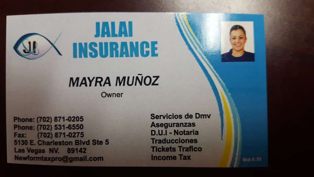 Jalai Insurance | 5130 E Charleston Blvd suite #5, Las Vegas, NV 89142, USA | Phone: (702) 871-0205