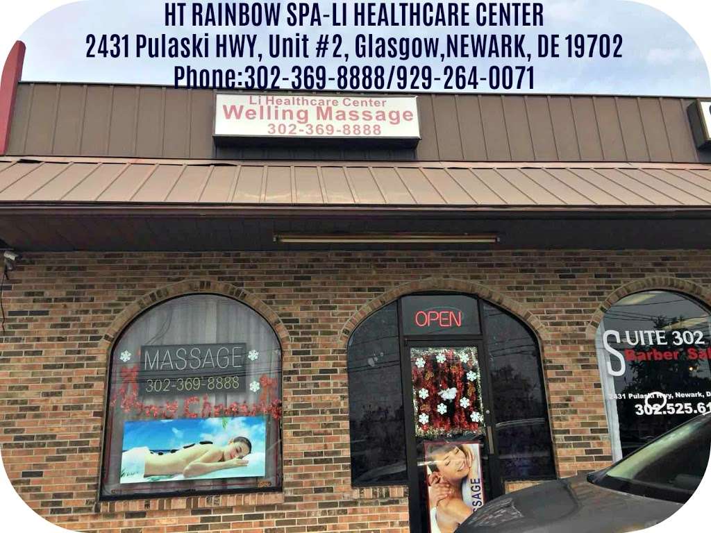 HT RAINBOW SPA-LI HEALTHCARE CENTER | Glasgow, 2431 Pulaski Hwy Unit #2, Newark, DE 19702, USA | Phone: (302) 369-8888