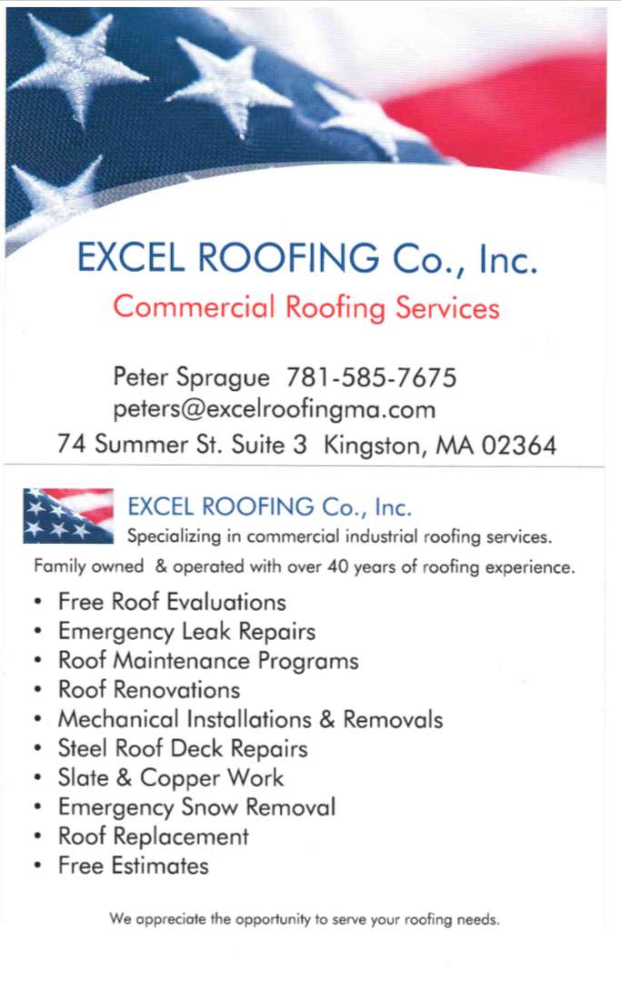 Excel Roofing Co., Inc. | 74 Summer St #3, Kingston, MA 02364, USA | Phone: (781) 585-7675