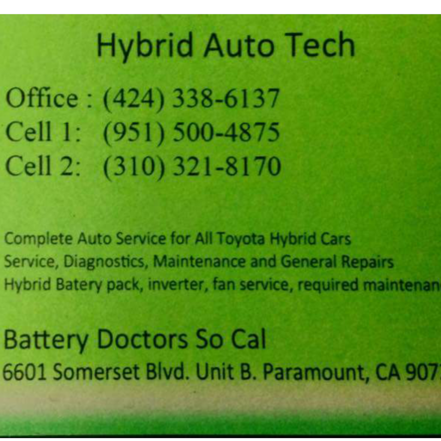 Hybrid Auto Tech | 6601 Somerset Blvd Unit. B, Paramount, CA 90723, USA | Phone: (424) 338-6137