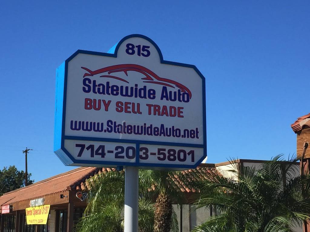 statewide auto | 815 E Katella Ave, Orange, CA 92867, USA | Phone: (714) 203-5801