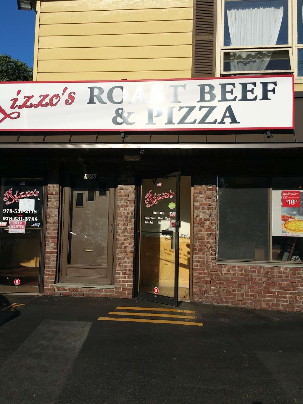 Rizzos Roast Beef | 178 Lynn St, Peabody, MA 01960, USA | Phone: (978) 531-2788