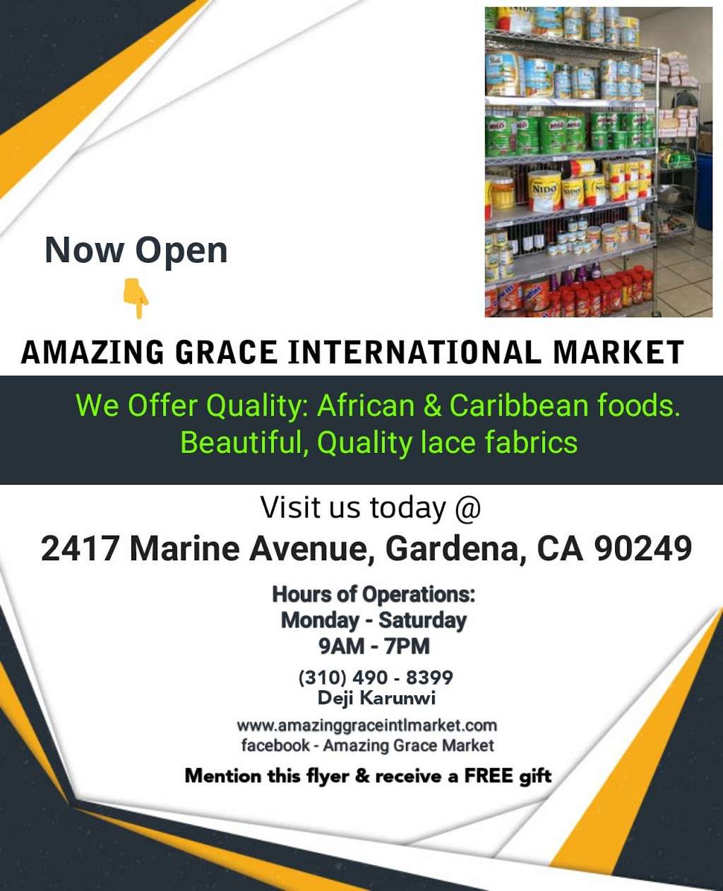 Amazing Grace intl Market | 2417 Marine Ave, Gardena, CA 90249, USA | Phone: (310) 756-6977