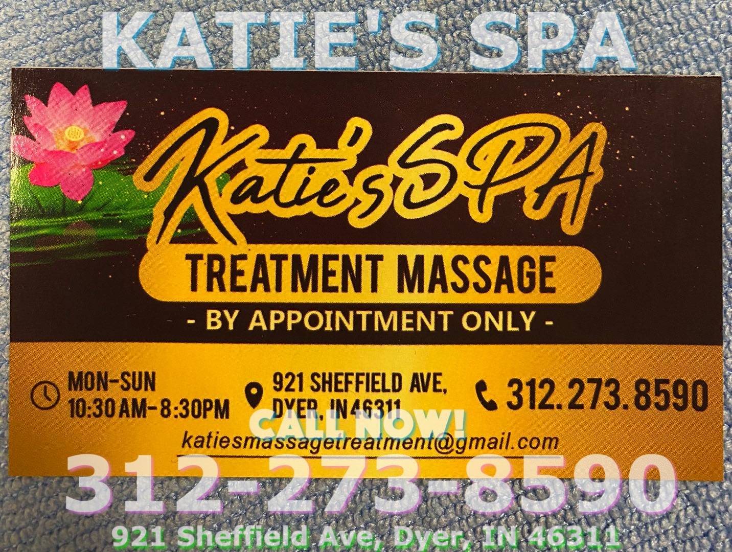 Katie’s Spa | 921 Sheffield Ave, Dyer, IN 46311, USA | Phone: (312) 273-8590