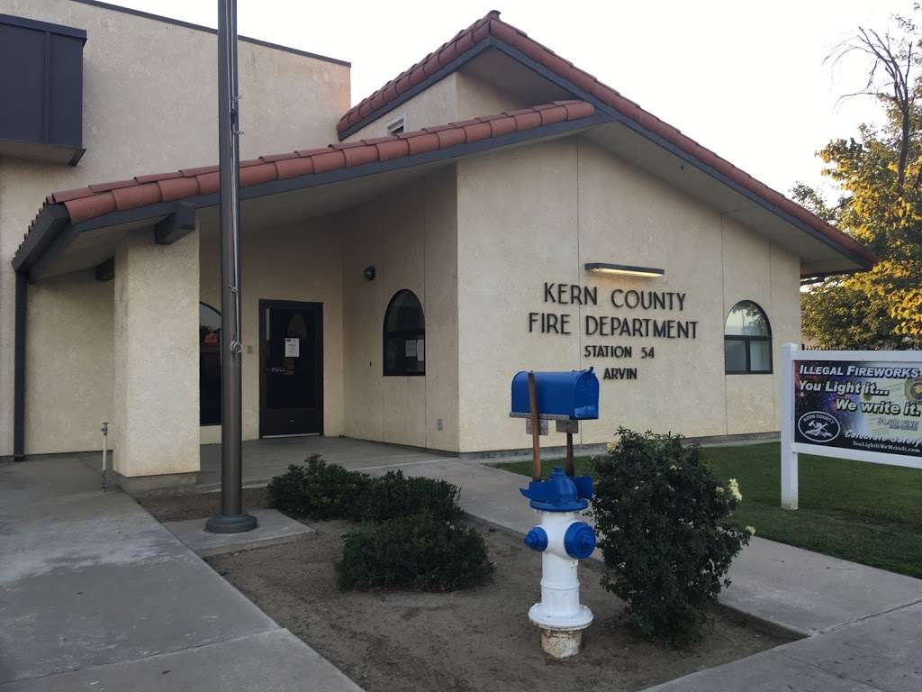 Kern County Fire Station 54 | 301 Campus Dr, Arvin, CA 93203, USA | Phone: (661) 854-5517