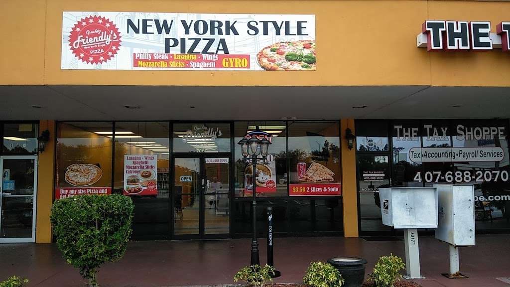 Friendlys New York Pizza | 2921 S Orlando Dr Suit 162, Sanford, FL 32773, USA | Phone: (407) 688-2979