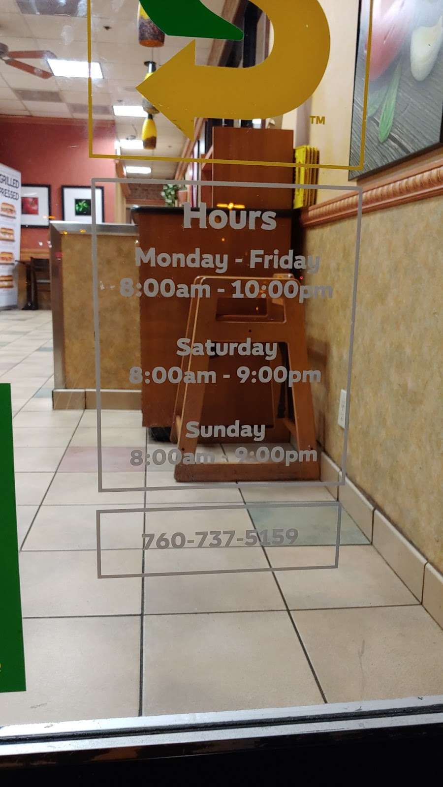 Subway | 763 Center Drive Suite 105 Nordahl Marketplace S/C, San Marcos, CA 92069, USA | Phone: (760) 737-5159