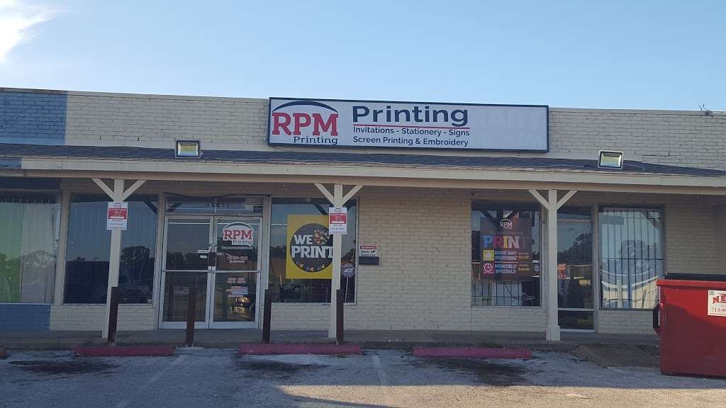 RPM Printing | 13451 Woodforest Blvd, Houston, TX 77015 | Phone: (713) 921-7828