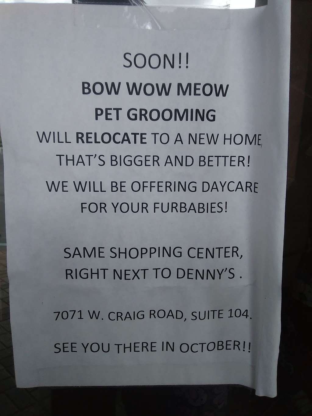 Bow Wow Meow Pet Grooming | 7071 W Craig Rd, Las Vegas, NV 89129, USA | Phone: (702) 586-1095