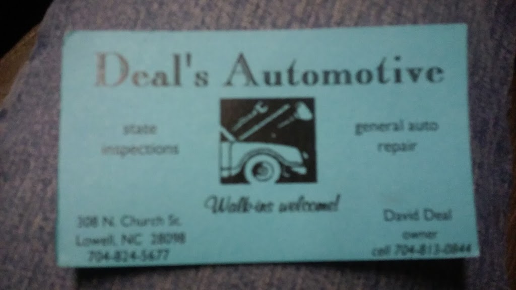 Deals Automotive | 308 N Church St # 3, Lowell, NC 28098 | Phone: (704) 824-5677
